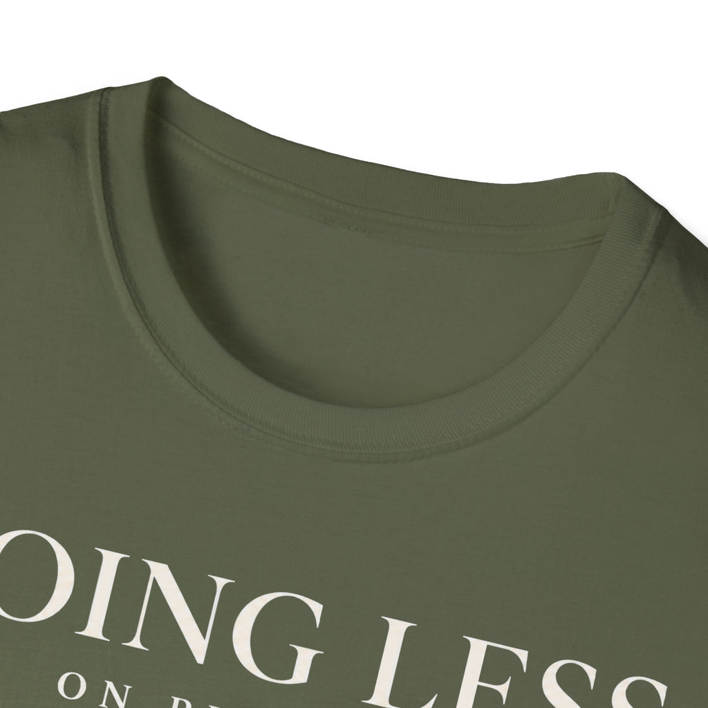 Doing less on purpose