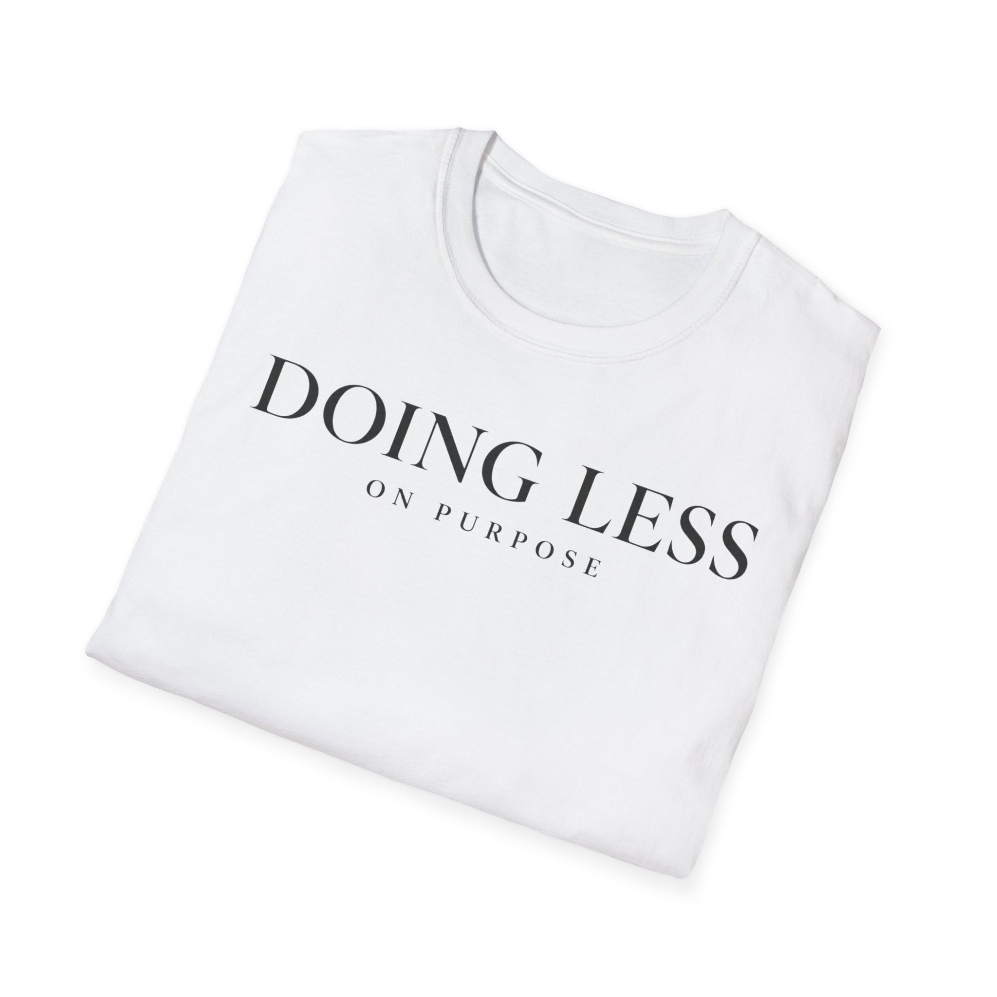 Doing less on purpose