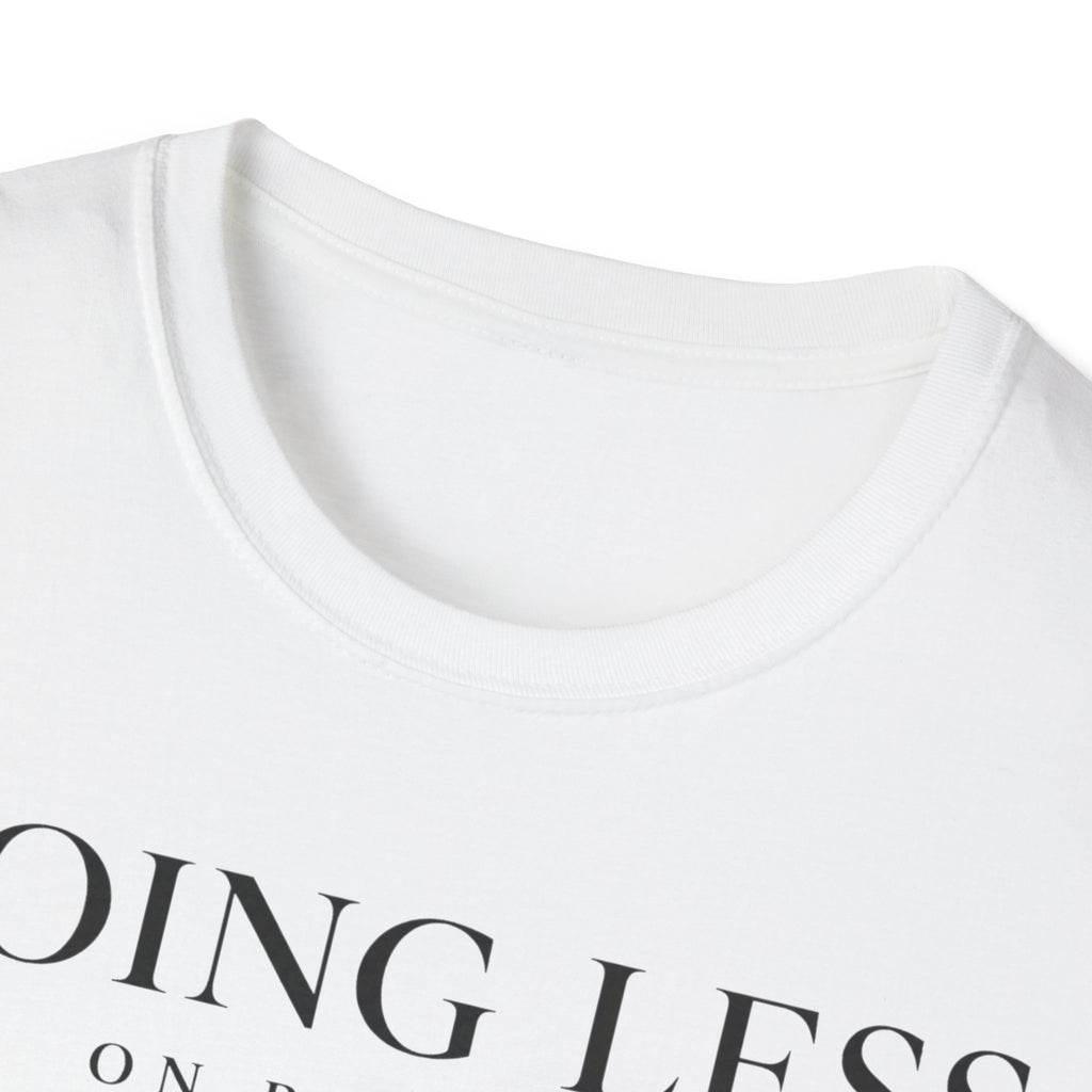 Doing less on purpose