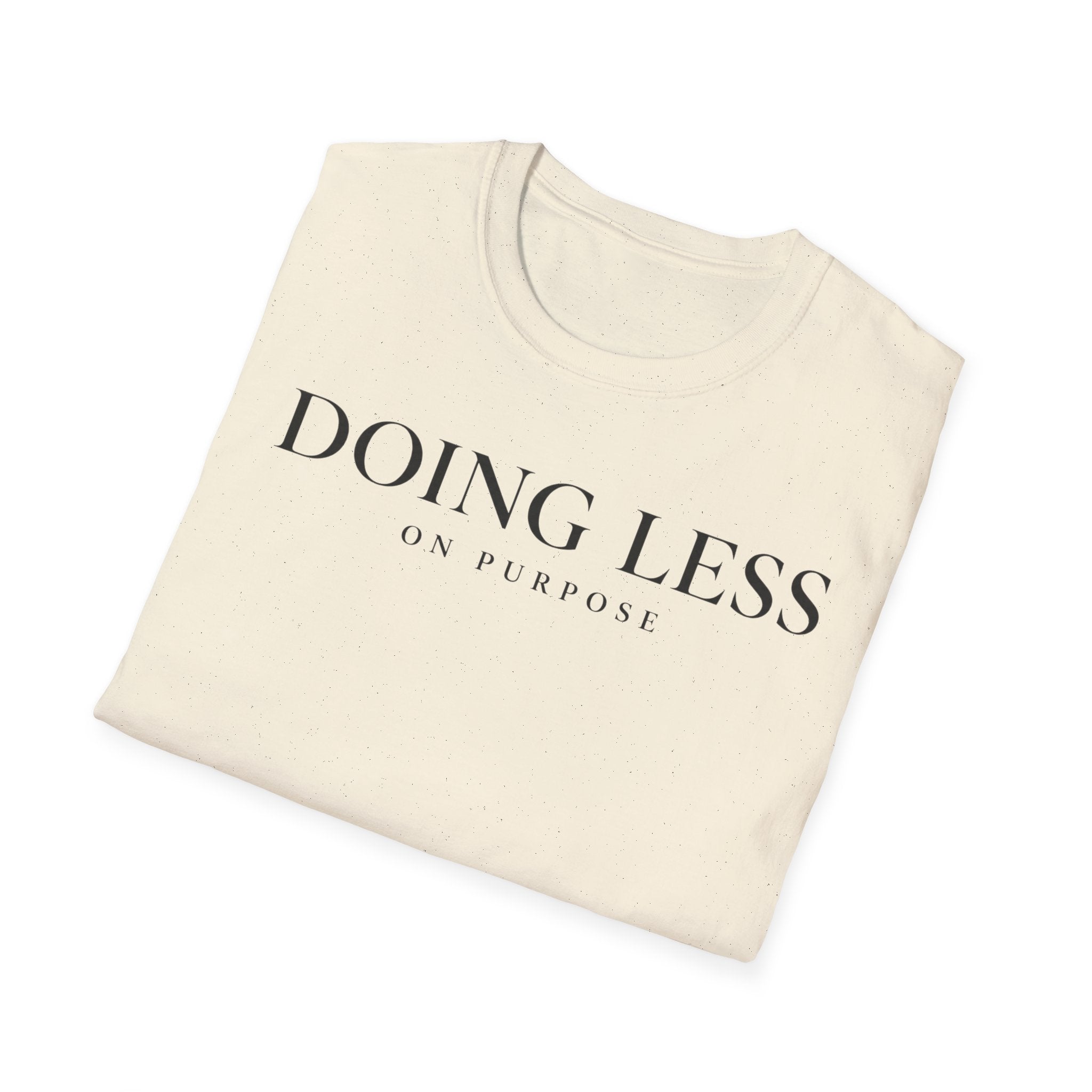Doing less on purpose