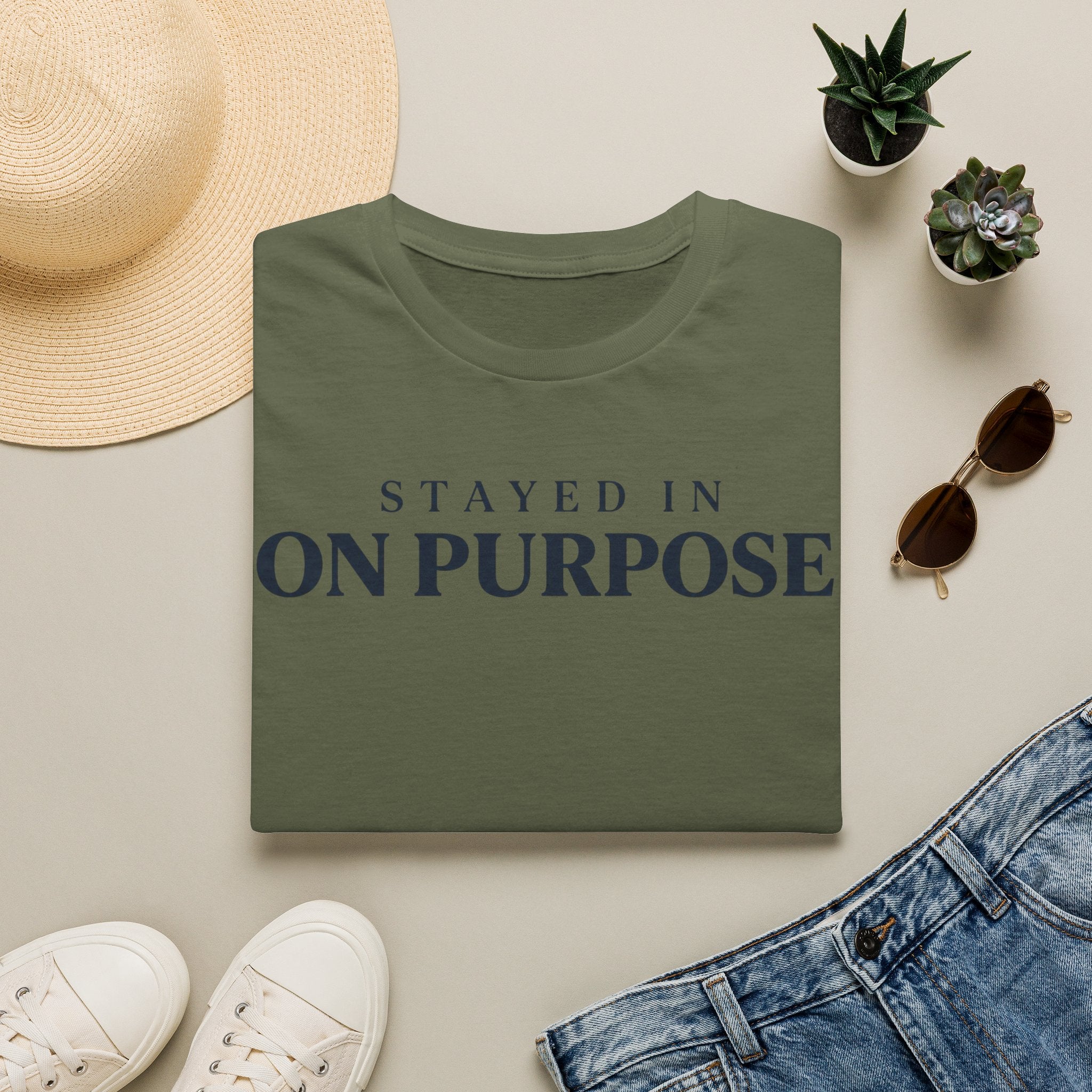 Stayed in on purpose