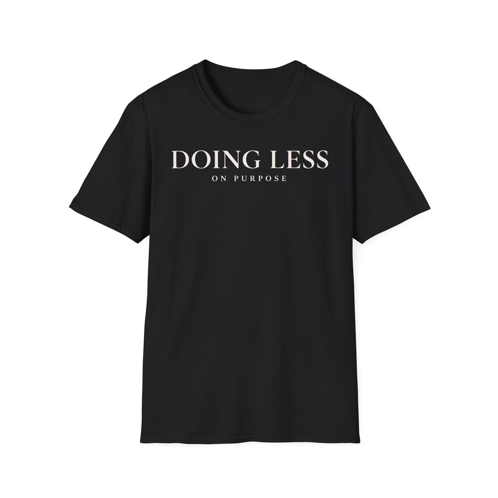 Doing less on purpose