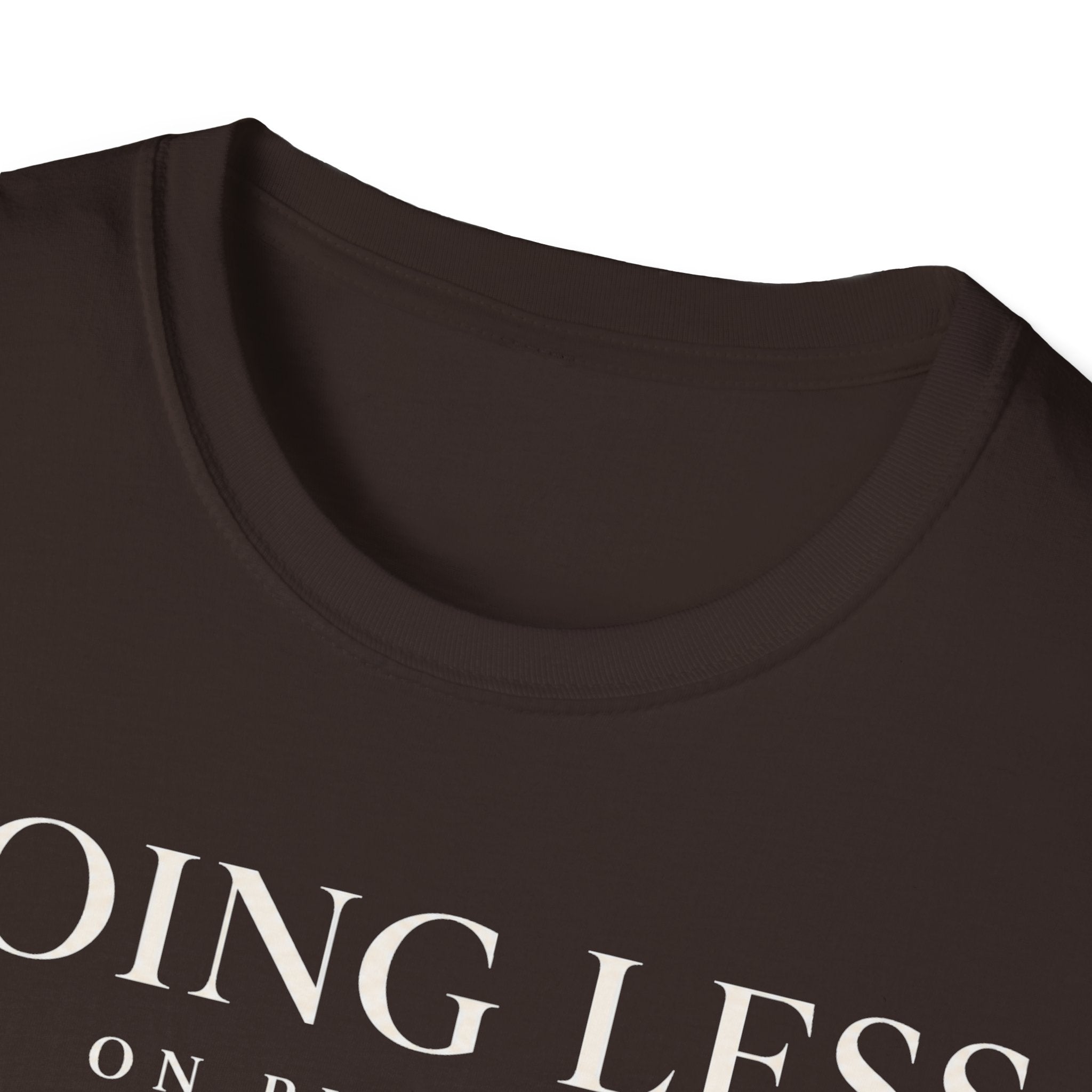Doing less on purpose