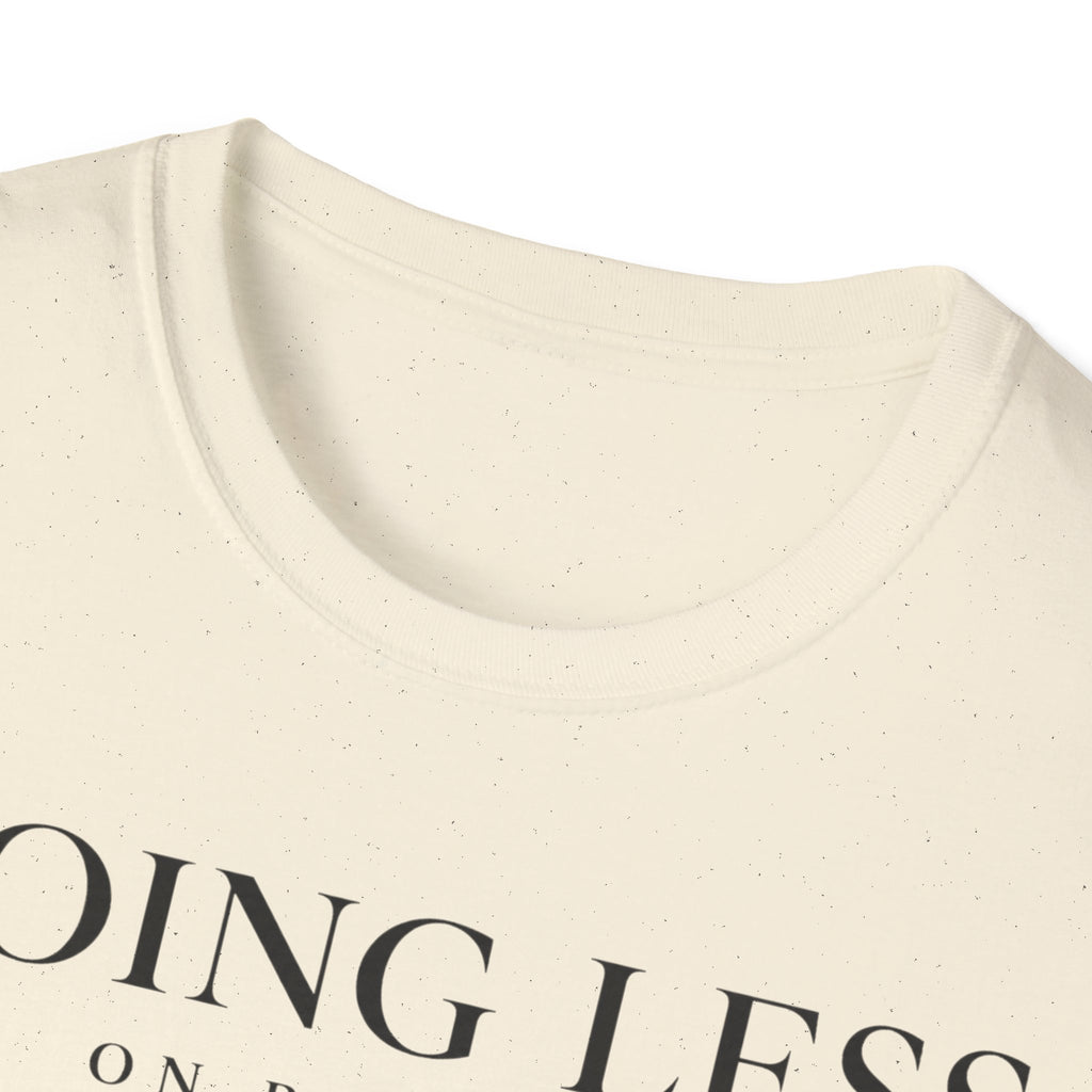 Doing less on purpose