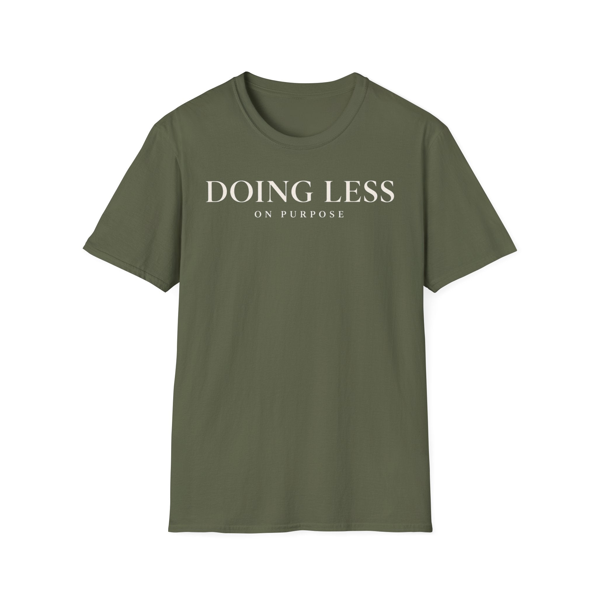 Doing less on purpose