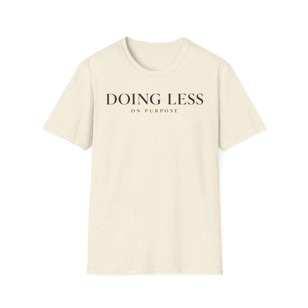 Doing less on purpose