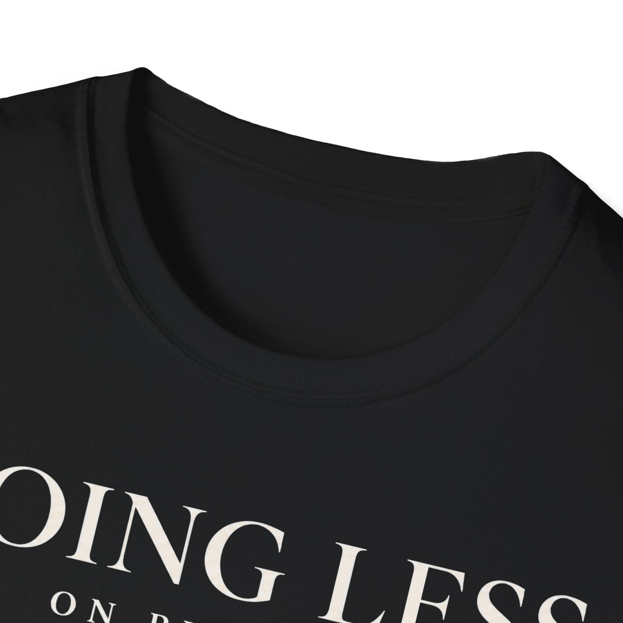 Doing less on purpose
