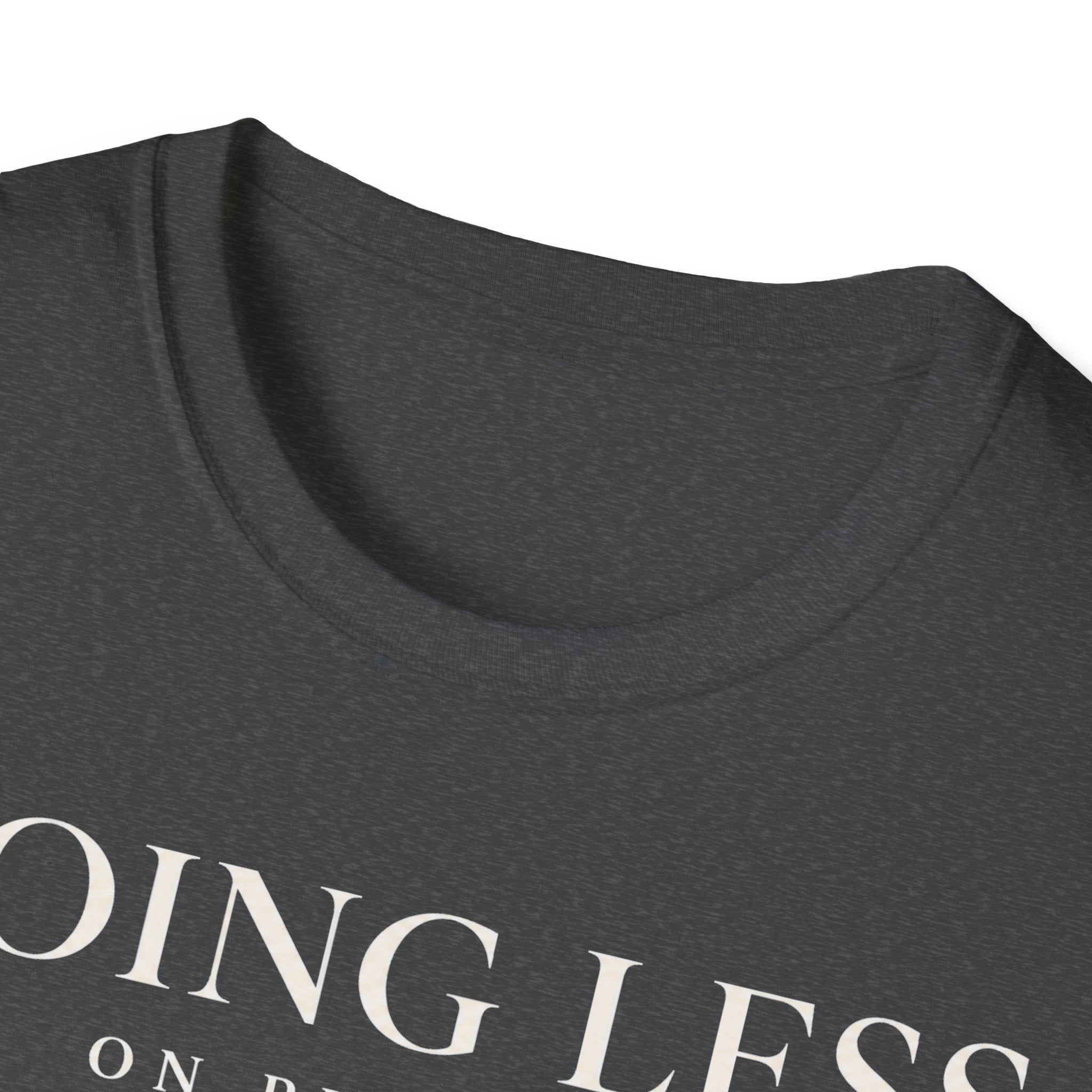 Doing less on purpose