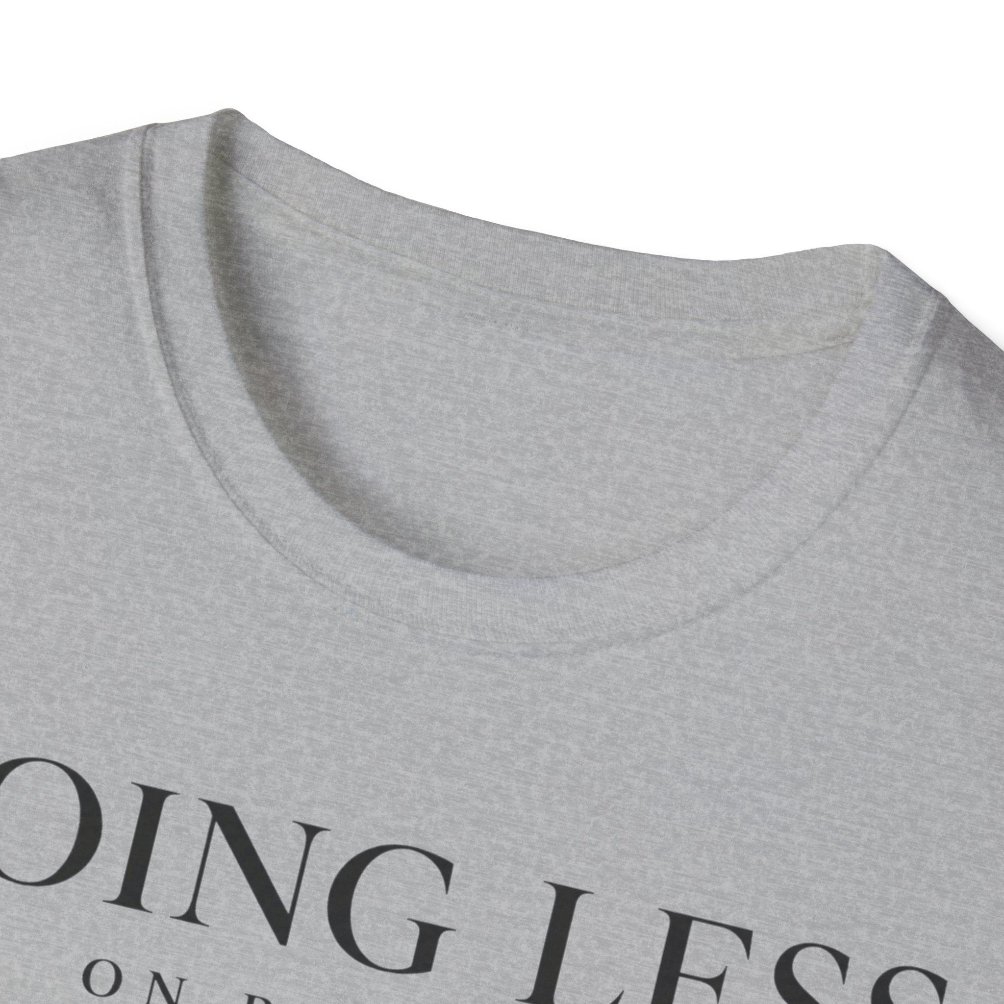 Doing less on purpose