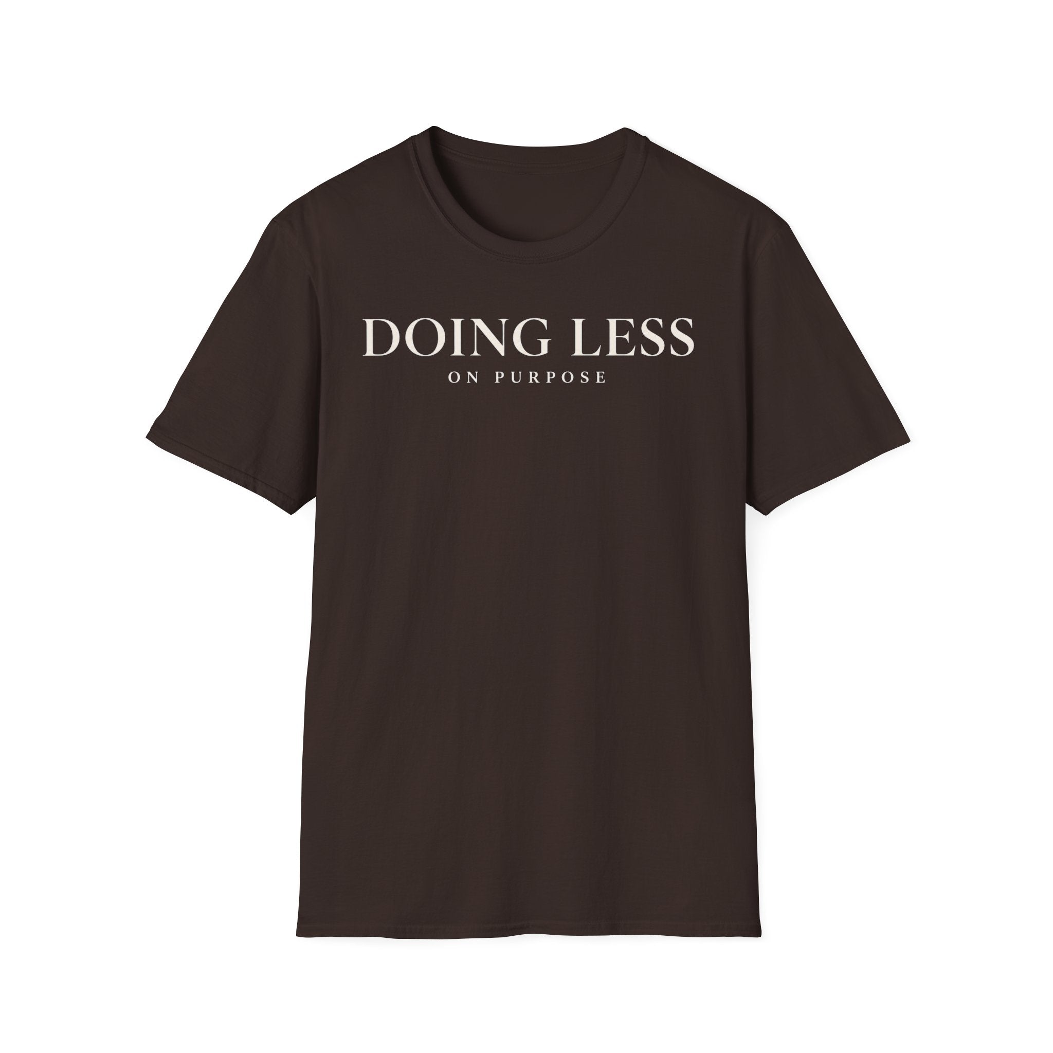 Doing less on purpose