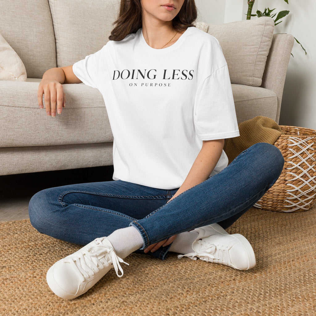 Doing less on purpose