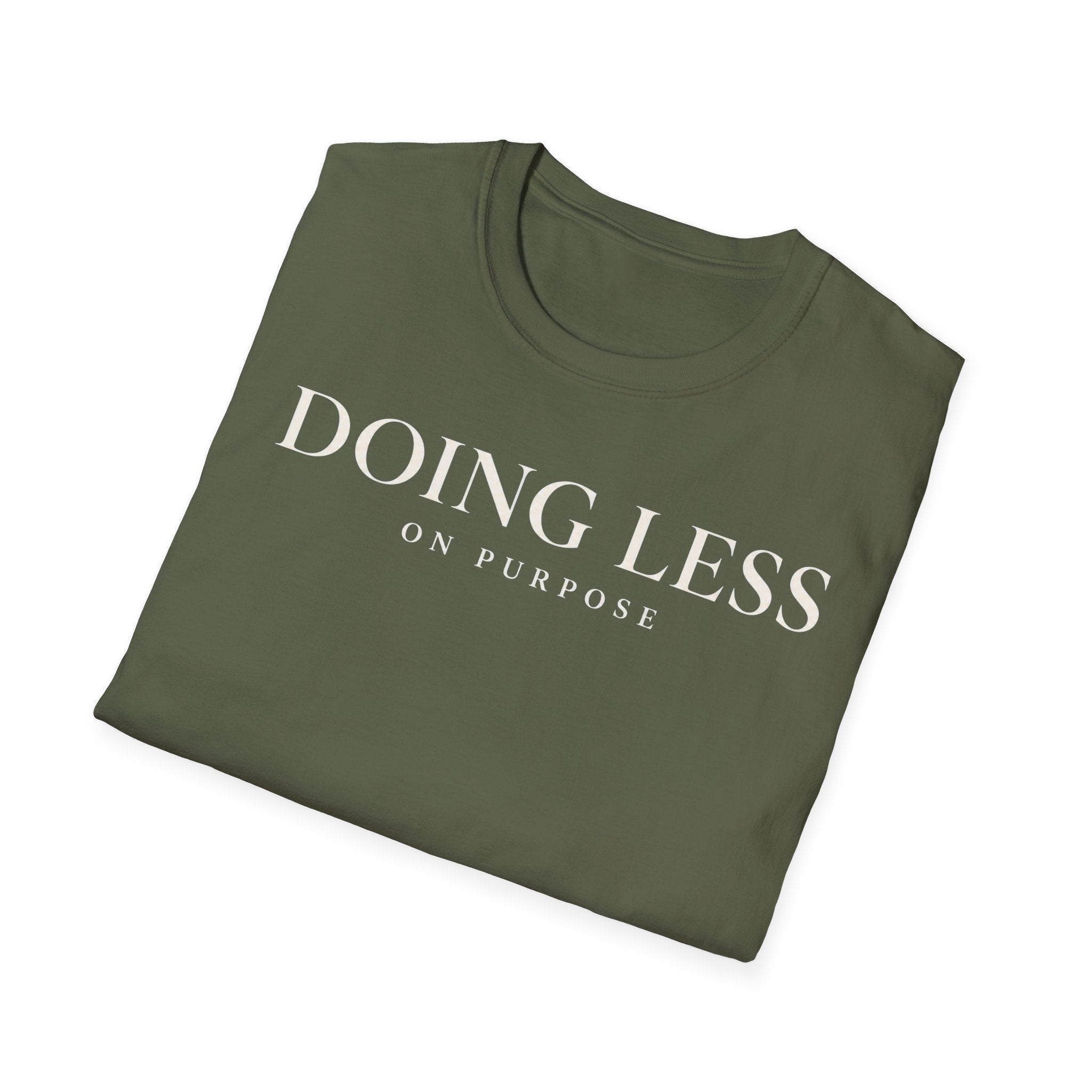 Doing less on purpose