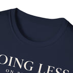 Doing less on purpose