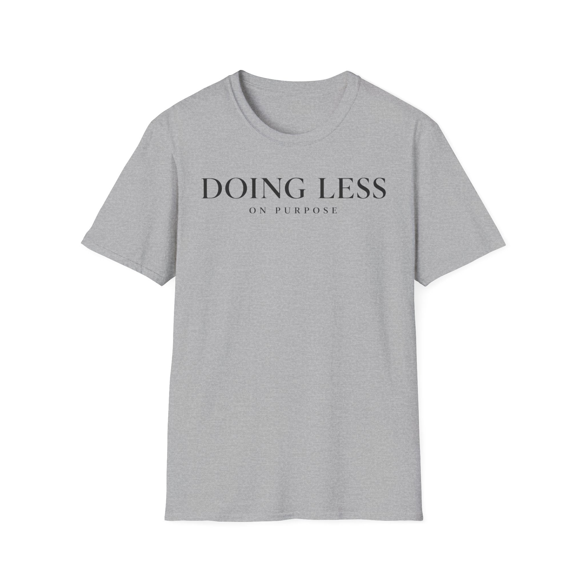 Doing less on purpose