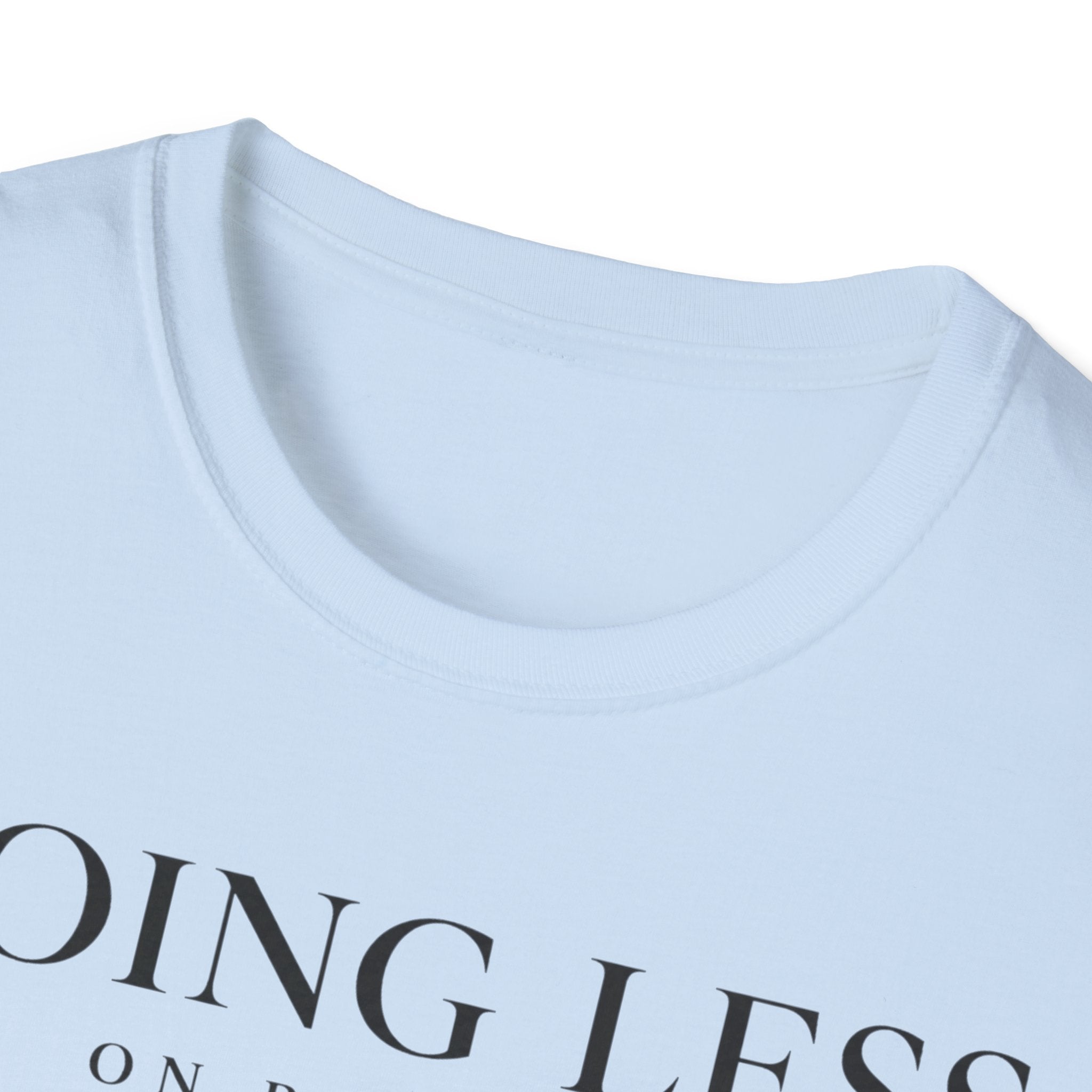 Doing less on purpose